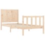 Estructura de cama individual con cabecero madera maciza de , Camas y somieres - Ref: Foro24-3192581, Precio: 106,26 €, Descu...
