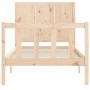 Estructura de cama individual con cabecero madera maciza de , Camas y somieres - Ref: Foro24-3192581, Precio: 106,26 €, Descu...