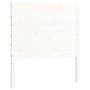 Estructura de cama con cabecero madera maciza blanco 100x200 cm de , Camas y somieres - Ref: Foro24-3192742, Precio: 144,87 €...