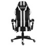 Silla gaming de cuero sintético negro y blanco en Sillas de oficina | Comprar online en Foru.es