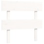 Estructura de cama con cabecero madera maciza blanco 100x200 cm de , Camas y somieres - Ref: Foro24-3193262, Precio: 122,13 €...