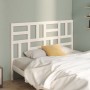 Cabecero de cama madera maciza de pino blanco 141x4x104 cm de , Cabeceros y pies de cama - Ref: Foro24-818186, Precio: 59,30 ...