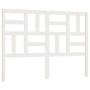 Cabecero de cama madera maciza de pino blanco 141x4x104 cm de , Cabeceros y pies de cama - Ref: Foro24-818186, Precio: 59,30 ...