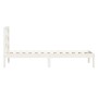 Estructura de cama individual de madera maciza blanco 90x190 cm de , Camas y somieres - Ref: Foro24-3101184, Precio: 94,14 €,...