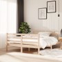 Estructura de cama de madera maciza de pino 140x190 cm de , Camas y somieres - Ref: Foro24-3101263, Precio: 129,16 €, Descuen...