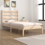 Estructura de cama madera maciza de pino 90x190 cm de , Camas y somieres - Ref: Foro24-3103613, Precio: 81,64 €, Descuento: %