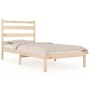 Estructura de cama madera maciza de pino 90x190 cm de , Camas y somieres - Ref: Foro24-3103613, Precio: 81,64 €, Descuento: %