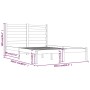Estructura de cama de madera maciza de pino 160x200 cm de , Camas y somieres - Ref: Foro24-3103658, Precio: 123,87 €, Descuen...