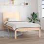 Estructura de cama madera maciza 90x190 cm de , Camas y somieres - Ref: Foro24-3104118, Precio: 90,02 €, Descuento: %