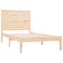 Estructura de cama de madera maciza 100x200 cm de , Camas y somieres - Ref: Foro24-3104598, Precio: 112,23 €, Descuento: %