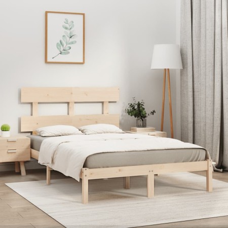 Estructura de cama madera maciza 180x200 cm de , Camas y somieres - Ref: Foro24-3104688, Precio: 133,58 €, Descuento: %