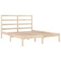 Estructura de cama madera maciza de pino 140x190 cm de , Camas y somieres - Ref: Foro24-3104913, Precio: 102,37 €, Descuento: %