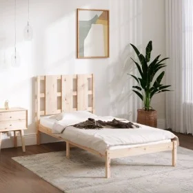 Bettgestell aus Massivholz 75x190 cm von , Betten und Lattenroste - Ref: Foro24-3105560, Preis: 84,00 €, Rabatt: %