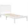 Estructura de cama madera maciza de pino blanco 75x190 cm de , Camas y somieres - Ref: Foro24-3105691, Precio: 114,05 €, Desc...