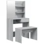 Juego de tocador color gris Sonoma 74,5x40x141 cm de , Tocadores para dormitorios - Ref: Foro24-3114145, Precio: 91,95 €, Des...
