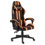 Silla gaming de cuero sintético negro y naranja en Sillas de oficina | Comprar online en Foru.es