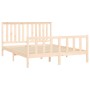 Estructura de cama con cabecero madera de pino blanco 150x200cm de , Camas y somieres - Ref: Foro24-3188211, Precio: 162,70 €...