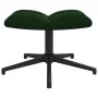 Silla de relajación con taburete terciopelo verde oscuro de , Sillones - Ref: Foro24-328108, Precio: 165,96 €, Descuento: %