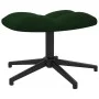 Silla de relajación con taburete terciopelo verde oscuro de , Sillones - Ref: Foro24-328108, Precio: 165,96 €, Descuento: %