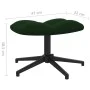 Silla de relajación con taburete terciopelo verde oscuro de , Sillones - Ref: Foro24-328108, Precio: 165,96 €, Descuento: %
