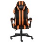 Silla gaming de cuero sintético negro y naranja en Sillas de oficina | Comprar online en Foru.es