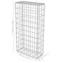 Muro de gaviones con cubiertas acero galvanizado 50x20x100 cm de vidaXL, Paneles de vallas - Ref: Foro24-143576, Precio: 45,6...