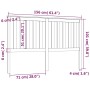 Cabecero de cama madera maciza de pino 156x6x101 cm de , Cabeceros y pies de cama - Ref: Foro24-818525, Precio: 56,93 €, Desc...