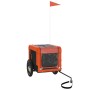 Remolque de bicicleta mascotas hierro tela Oxford naranja negro de , Cochecitos para mascotas - Ref: Foro24-93907, Precio: 83...