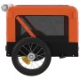 Remolque de bicicleta mascotas hierro tela Oxford naranja negro de , Cochecitos para mascotas - Ref: Foro24-93907, Precio: 83...