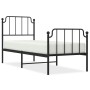 Estructura de cama con cabecero y estribo metal negro 80x200 cm de , Camas y somieres - Ref: Foro24-373896, Precio: 76,39 €, ...