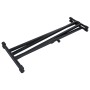 Set de soporte para teclado con doble refuerzo y taburete negro de vidaXL, Banquetas y taburetes - Ref: Foro24-70097, Precio:...