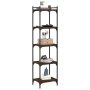 Librería 5 estantes madera ingeniería roble marrón 40x30x154 cm de , Librerías y estanterías - Ref: Foro24-837641, Precio: 53...