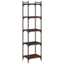 Librería 5 estantes madera ingeniería roble marrón 40x30x154 cm de , Librerías y estanterías - Ref: Foro24-837641, Precio: 53...