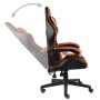 Silla gaming de cuero sintético negro y naranja en Sillas de oficina | Comprar online en Foru.es