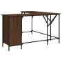 Escritorio madera de ingeniería roble marrón 141x141x75 cm de , Escritorios - Ref: Foro24-837601, Precio: 98,94 €, Descuento: %