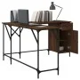 Escritorio madera de ingeniería roble marrón 141x141x75 cm de , Escritorios - Ref: Foro24-837601, Precio: 98,94 €, Descuento: %
