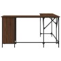 Escritorio madera de ingeniería roble marrón 141x141x75 cm de , Escritorios - Ref: Foro24-837601, Precio: 100,20 €, Descuento: %