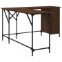 Escritorio madera de ingeniería roble marrón 141x141x75 cm de , Escritorios - Ref: Foro24-837601, Precio: 100,20 €, Descuento: %
