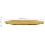Superficie de mesa redonda madera maciza de roble 23 mm 600 mm de vidaXL, Tableros para mesas - Ref: Foro24-245983, Precio: 7...