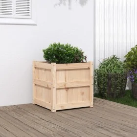 Jardinera madera maciza de pino 50x50x50 cm de , Maceteros y jardineras - Ref: Foro24-837414, Precio: 57,80 €, Descuento: %