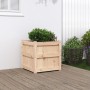 Jardinera madera maciza de pino 50x50x50 cm de , Maceteros y jardineras - Ref: Foro24-837414, Precio: 58,23 €, Descuento: %