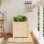 Jardinera madera maciza de pino 50x50x50 cm de , Maceteros y jardineras - Ref: Foro24-837414, Precio: 57,80 €, Descuento: %