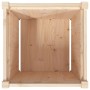 Jardinera madera maciza de pino 50x50x50 cm de , Maceteros y jardineras - Ref: Foro24-837414, Precio: 58,23 €, Descuento: %