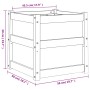 Jardinera madera maciza de pino 50x50x50 cm de , Maceteros y jardineras - Ref: Foro24-837414, Precio: 58,23 €, Descuento: %