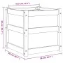 Jardinera madera maciza de pino 50x50x50 cm de , Maceteros y jardineras - Ref: Foro24-837414, Precio: 57,80 €, Descuento: %