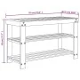 Zapatero de 3 niveles bambú 70x27,5x45 cm de , Zapateros y organizadores de calzado - Ref: Foro24-373365, Precio: 60,60 €, De...