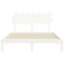 Estructura de cama con cabecero madera maciza blanco 140x190 cm de , Camas y somieres - Ref: Foro24-3193707, Precio: 143,17 €...