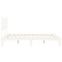 Estructura de cama con cabecero madera maciza blanco 140x190 cm de , Camas y somieres - Ref: Foro24-3193707, Precio: 143,17 €...
