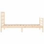 Estructura de cama individual con cabecero madera maciza de , Camas y somieres - Ref: Foro24-3193946, Precio: 88,54 €, Descue...