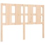 Estructura de cama con cabecero madera maciza 140x200 cm de , Camas y somieres - Ref: Foro24-3192231, Precio: 131,38 €, Descu...